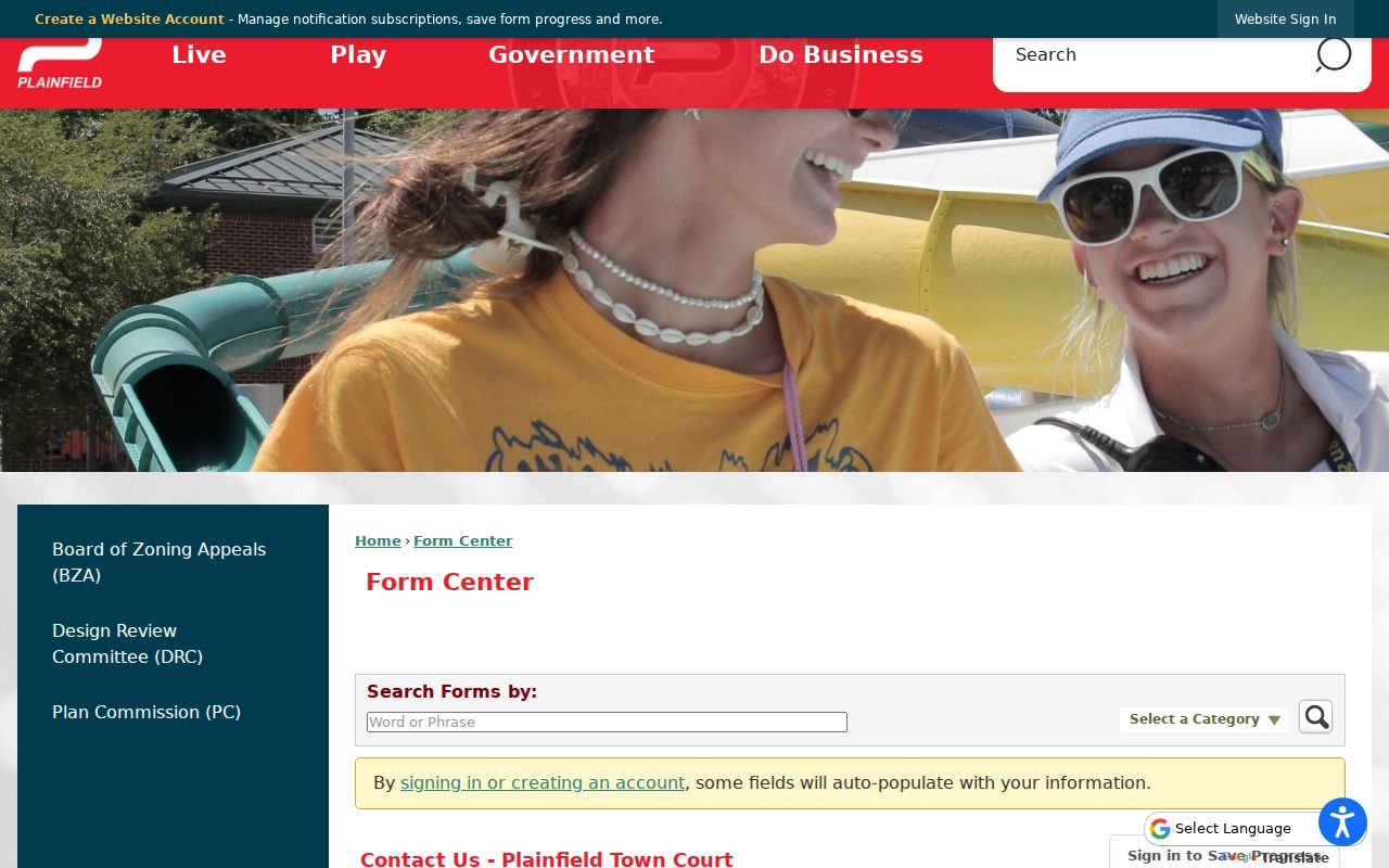Hendricks County Plainfield court records inquiry form